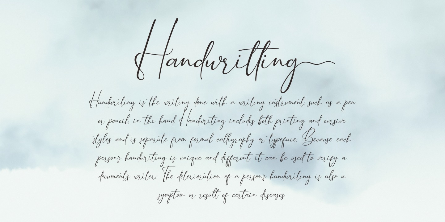 Beispiel einer Poetry Darling Regular-Schriftart